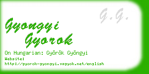 gyongyi gyorok business card